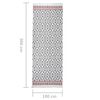 vidaXL Rug Grey 100x300 cm Cotton
