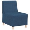 vidaXL Modular Sofa Unit Armless 2 pcs Blue 55 x 74 x 82 cm Fabric