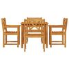 vidaXL Garden Dining Set 5 pcs Brown Solid Acacia wood