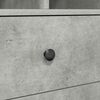 vidaXL Highboard with Drawer Concrete Grey 45.5 x 34 x 127 cm