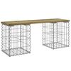 vidaXL Garden Bench Gabion Design 103x31x42 cm Impregnated Wood Pine