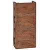 vidaXL Rack Brown 24 x 13 x 54 cm Solid Mahogany Wood