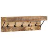 vidaXL Coat Rack Wall-mounted Brown 73 x 19 x 23 cm Solid Mango wood