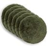 vidaXL Cushion Cover 6 pcs HEERLEN Green &Oslash; 60 cm PV Fleece