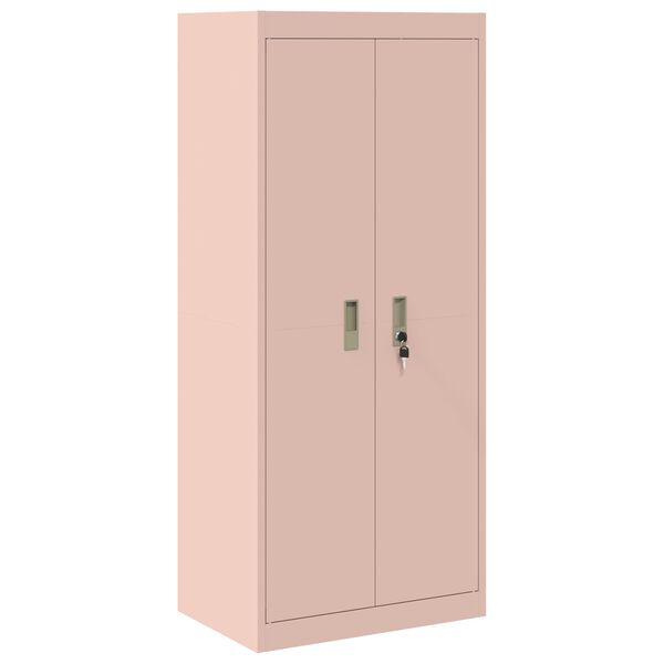 vidaXL Storage Cabinet Pink 60 x 40 x 140 cm Steel