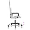 vidaXL Gaming Chair White and Black Faux Leather