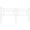 vidaXL Metal Headboard White 193 cm