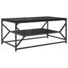vidaXL Coffee Table Black Oak 90 x 50 x 40 cm
