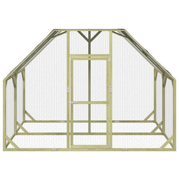 vidaXL Chicken Coop 268x200x190 cm Impregnated Solid Wood Pine