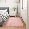 vidaXL Faux Sheepskin Rug Tafalla Pink 60 x 110 cm Polyester