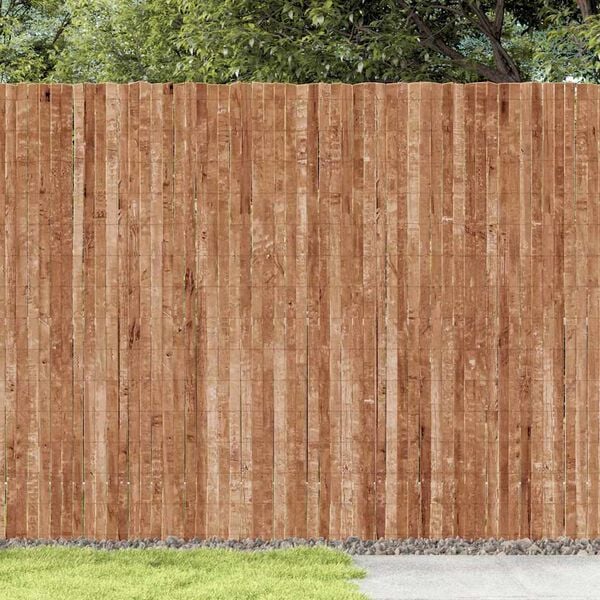 vidaXL Bark Fence Natural 600 x 180 cm Bark