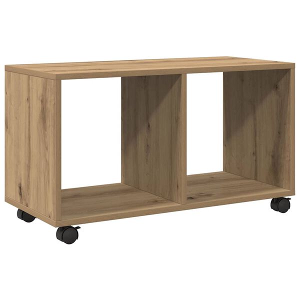 vidaXL&nbsp;Rolling&nbsp;Cabinet&nbsp;Artisian Oak 72x33x42.5 cm Engineered Wood