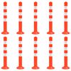 vidaXL Traffic Control Bollards 10 pcs 75 cm PE