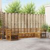 vidaXL Sofa Sets 7 pcs Natural Solid Acacia Wood