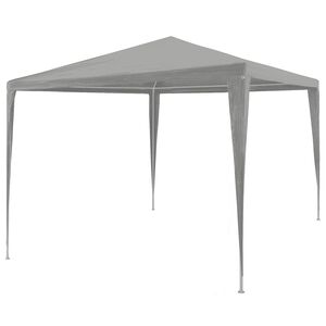 vidaXL Party Tent Light Grey 300 x 300 x 255 cm PE and Steel