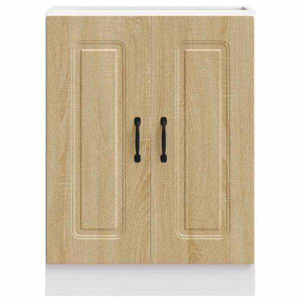 vidaXL Sink Base Cabinet Kalmar Sonoma Oak 60x46x81.5 cm Engineered Wood