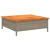 vidaXL Parasol Base Cover Grey 70x70x25 cm Poly Rattan and Acacia