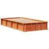 vidaXL Bed Frame Wax Brown 90 x 200 cm Solid Pine Wood