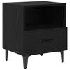 vidaXL Bedside Cabinet with Drawer 2 pcs Black oak 40 x 35 x 47.5 cm