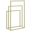 vidaXL Freestanding Towel Rack Gold 48x24x79 cm Iron