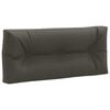 vidaXL Pallet Back Cushion VIANEN 100% Polyester Anthracite