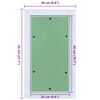 vidaXL Access Panel Green and Silver 30 x 55 cm