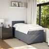 vidaXL Box Spring Bed with Mattress Dark Grey 90x200 cm Velvet