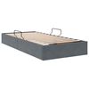 vidaXL Storage Bed with Mattress Dark Grey 90 x 190 cm Velvet