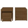 vidaXL 4 Piece Garden Box Set Honey Brown Solid Wood Pine