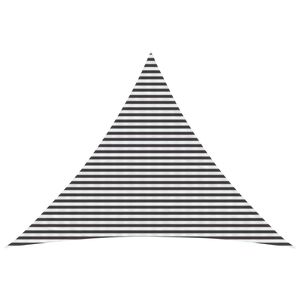 vidaXL Sunshade Sail 5 x 5 x 6 m HDPE Triangular Anthracite and White