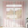 vidaXL Voile Curtains with Grommets 2 pcs Pink 140x245 cm