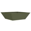 vidaXL Garden Planter 5 pcs Olive Green 50 x 50 x 15 cm