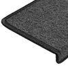 vidaXL Stair Mats 30 pcs 65x21x4 cm Anthracite Rectangular Edge