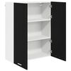 vidaXL Hanging Cabinet Black Oak 80 x 31 x 100 cm Engineered Wood