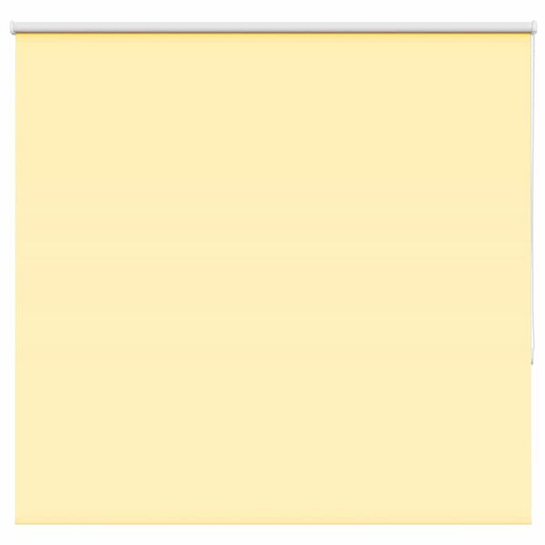 vidaXL Roller Blind Blackout Yellow 150x150 cm Fabric Width 146.6 cm Polyester