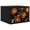 vidaXL Wall-mounted Bedside Cabinet LOCHEM Black Oak 36 x 33 x 25 cm