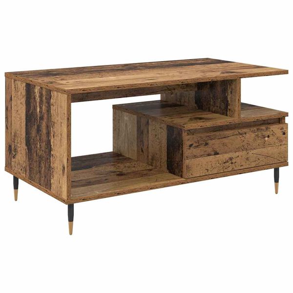 vidaXL Coffee Table Old Wood 90 x 49 x 45 cm Engineered Wood