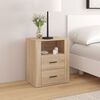 vidaXL Bedside Cabinet Sonoma Oak 50x36x60 cm Engineered Wood