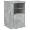 vidaXL Sideboard with LED Lights Concrete Grey 164x37x67 cm