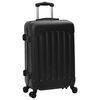 vidaXL Suitcase Set 3 pcs Black 50 x 31 x 78 cm ABS Plastic and Steel