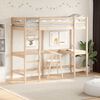 vidaXL Loft Bed without Mattress 75x190 cm Small Single Solid Wood Pine