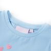 Kids' T-shirt with Ruffle Sleeves Light Blue 92