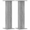 vidaXL Speaker Stands 2 pcs Grey Sonoma 30x30x95 cm Engineered Wood