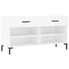 vidaXL Shoe Bench White 102x35x55 cm Engineered Wood