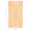 vidaXL Outdoor Carpet ARAKIL Orange and White 160x230 cm PP