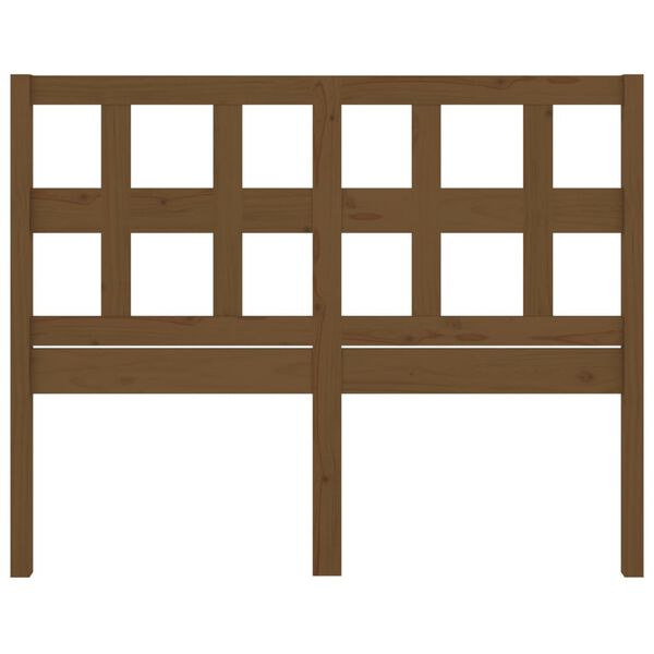 vidaXL Bed Headboard Honey Brown 185.5x4x100 cm Solid Wood Pine