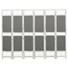 vidaXL 6-Panel Room Divider Grey 210x165 cm Fabric