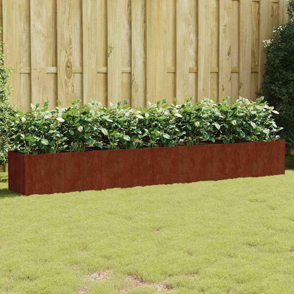 vidaXL Garden Raised Bed 280x40x40 cm Corten Steel