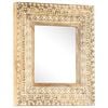 vidaXL Mirror | Natural mango wood | Solid mango wood | Medium