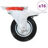 vidaXL 16 pcs Swivel Casters 100 mm